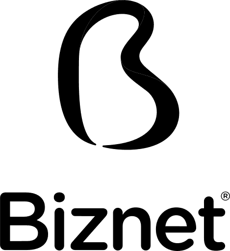 Biznet png black logo