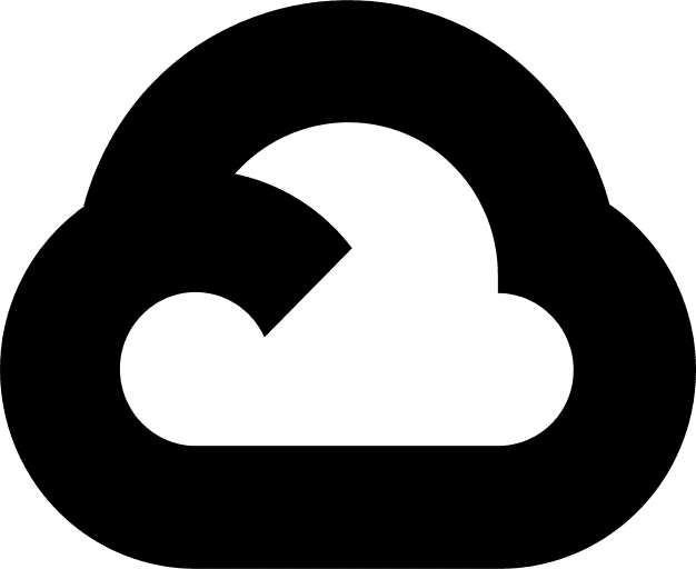 Google Cloud png black icon