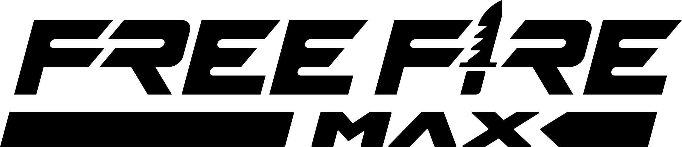 Free Fire png black logo