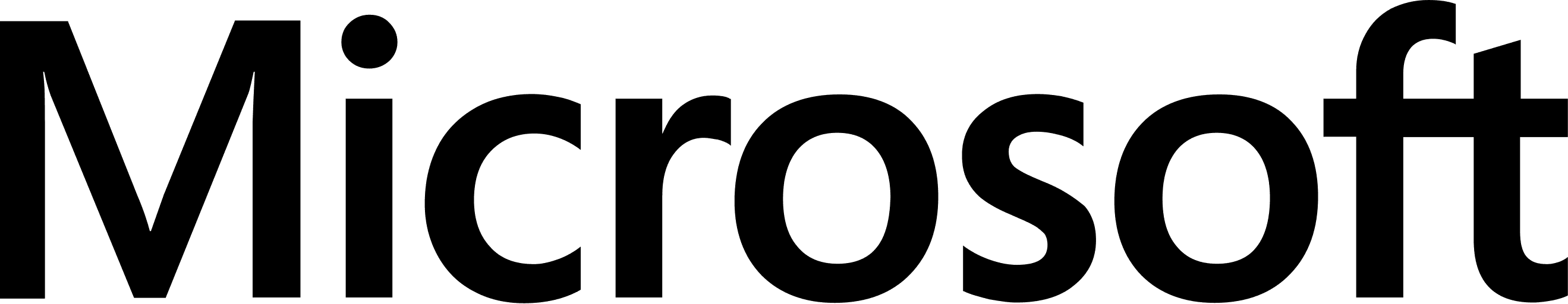 Microsoft png black wordmark