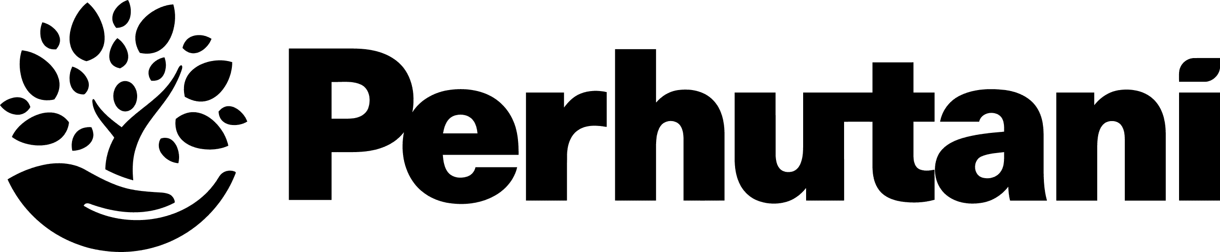 Perhutani png black logo