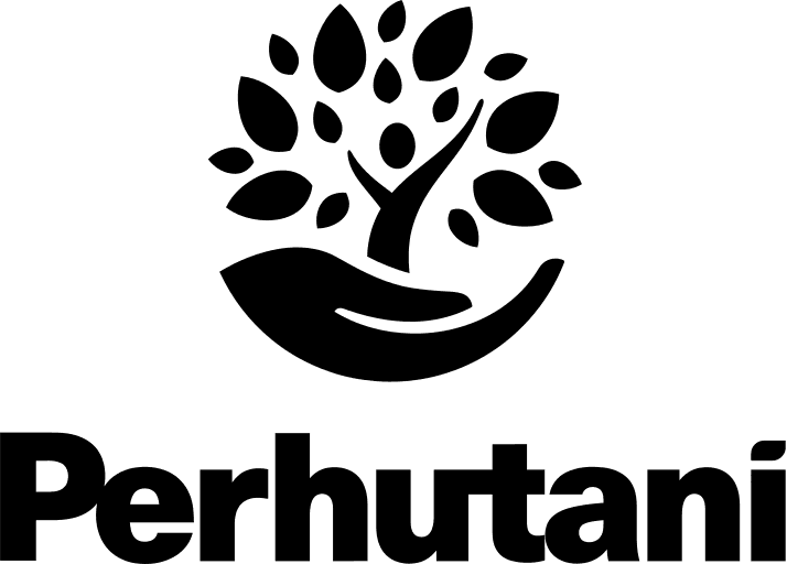 Perhutani png black logo