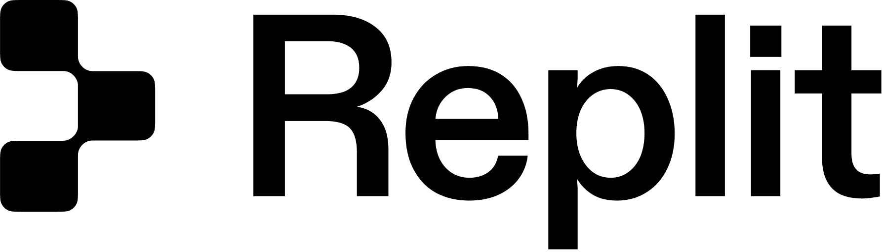 Replit png black logo