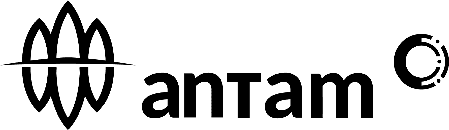 Antam png black logo
