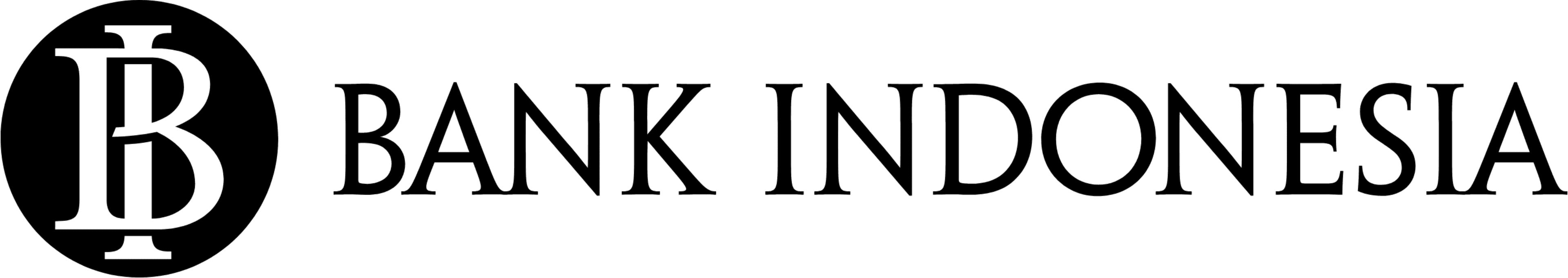 Bank Indonesia png black logo