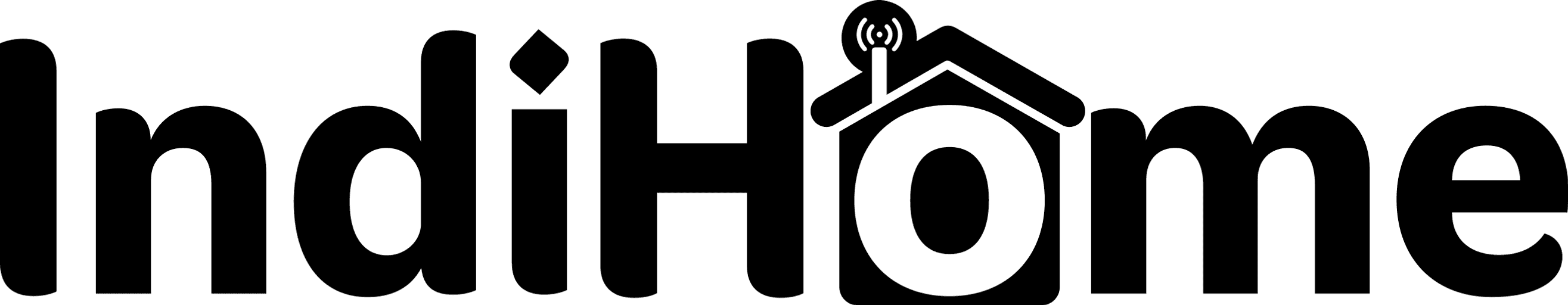 Indihome png black logo
