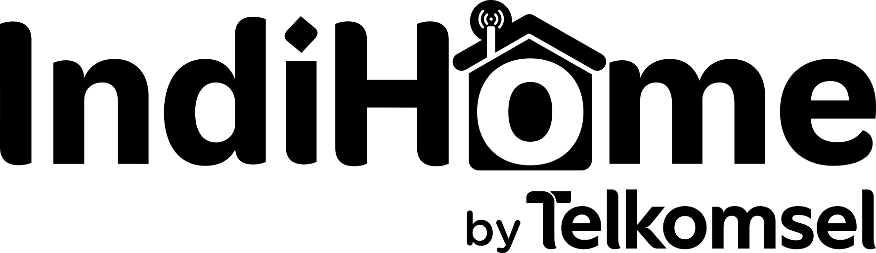 Indihome png black logo