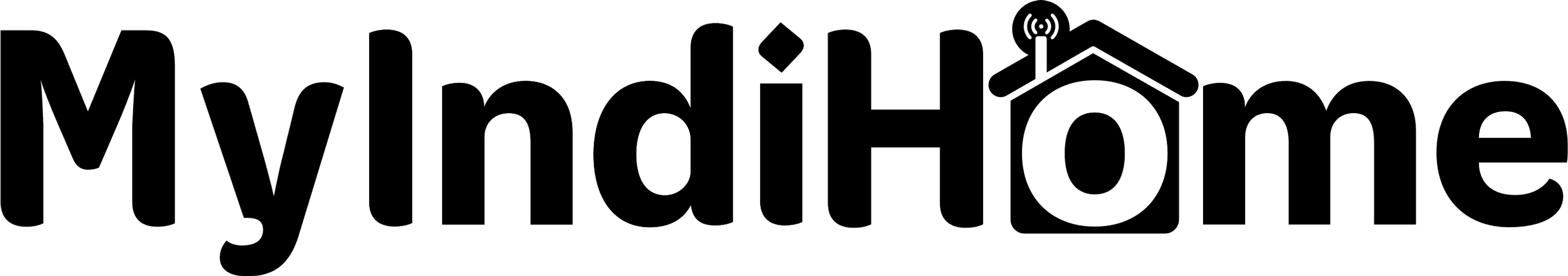 Indihome png black logo