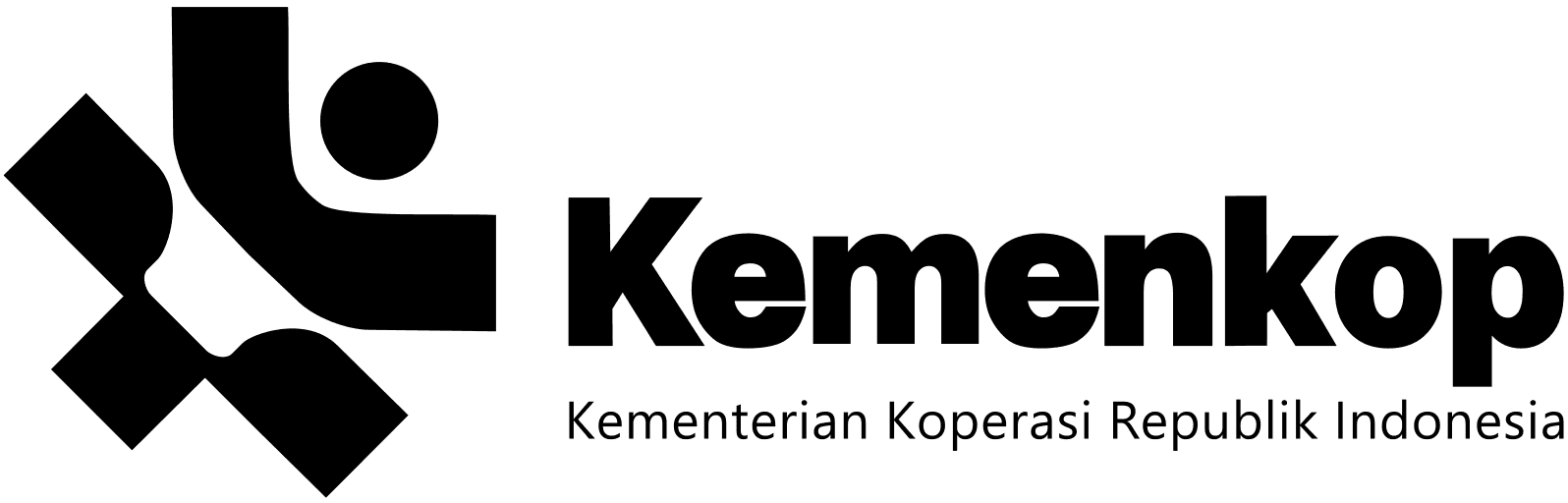 Kemenkop png black logo