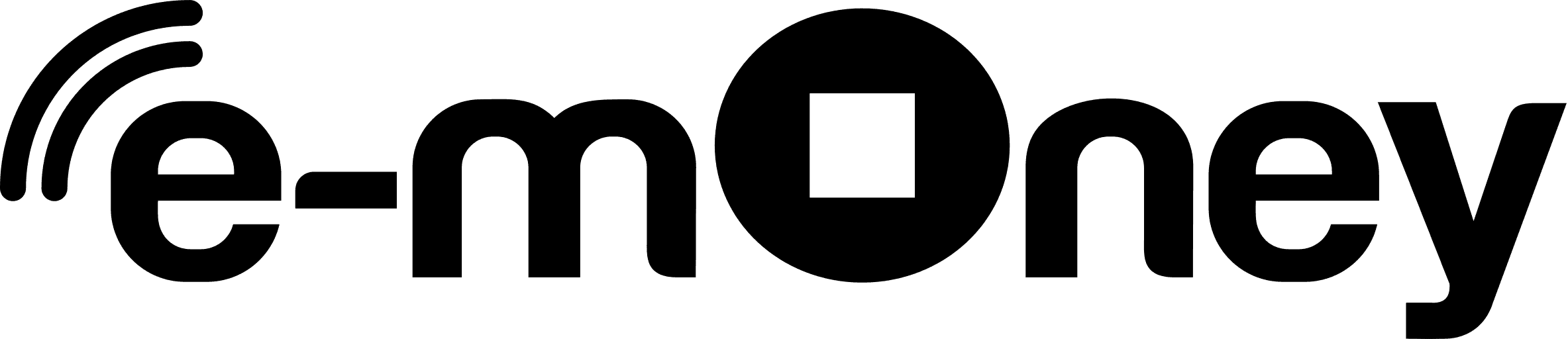 Mandiri e-money png black logo