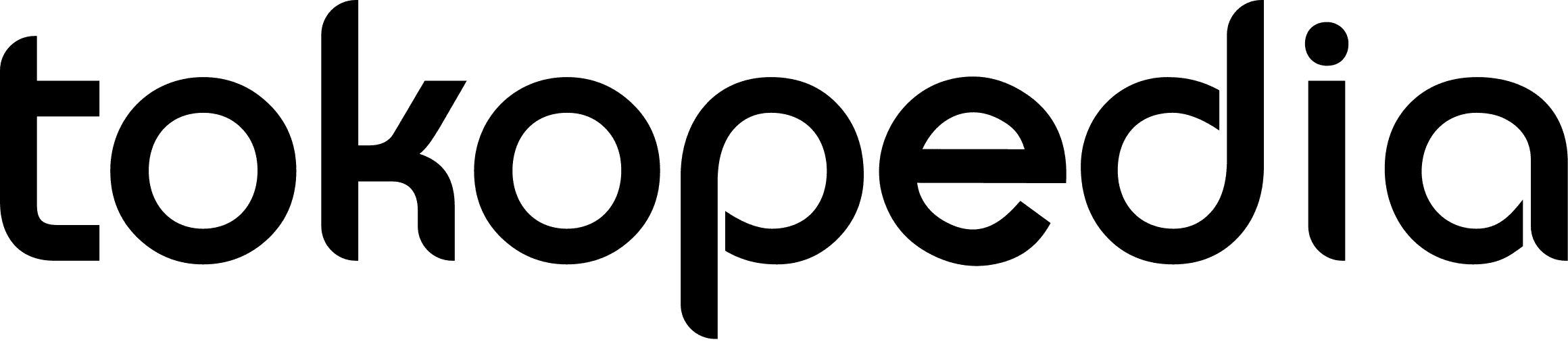 Tokopedia png black logo