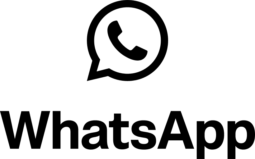 WhatsApp png black logo